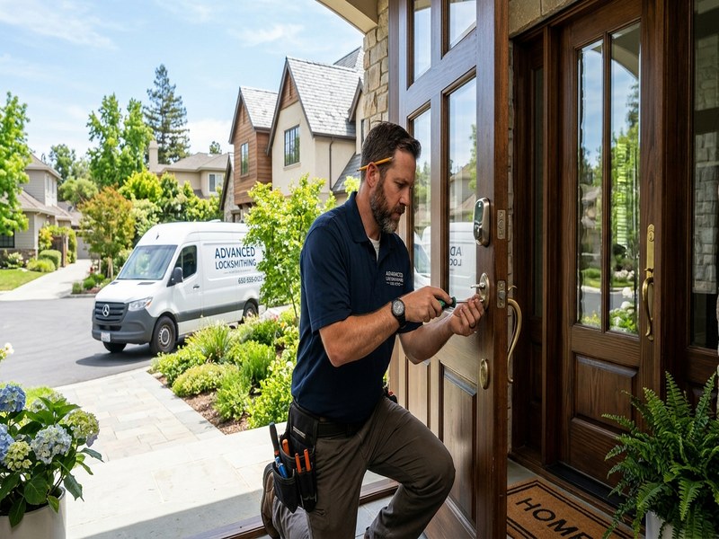 Home security upgrade in Los Altos residential neighborhood